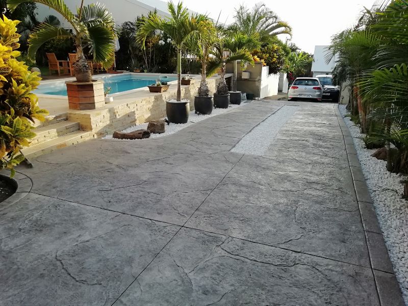 béton empreinte